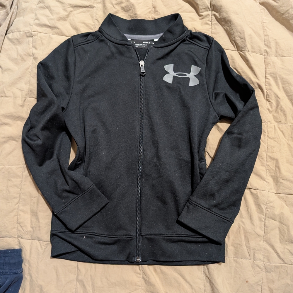 Under Armour Kids Black Zip-Up Hoodie